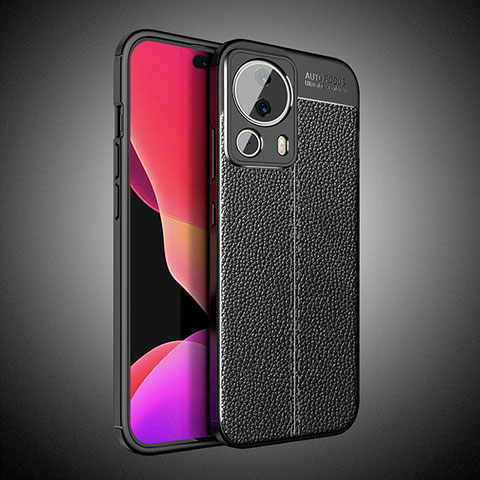 Funda Silicona Goma de Cuero Carcasa para Xiaomi Civi 2 5G Negro