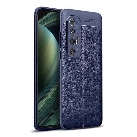 Funda Silicona Goma de Cuero Carcasa para Xiaomi Mi 10S 5G Azul