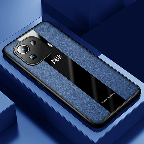 Funda Silicona Goma de Cuero Carcasa para Xiaomi Mi 11 Pro 5G Azul