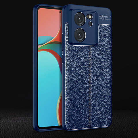 Funda Silicona Goma de Cuero Carcasa para Xiaomi Mi 13T 5G Azul