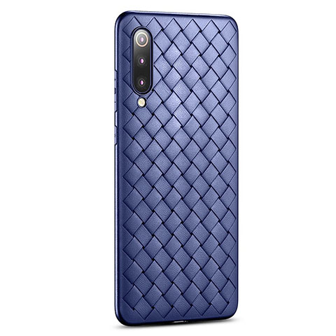 Funda Silicona Goma de Cuero Carcasa para Xiaomi Mi A3 Lite Azul