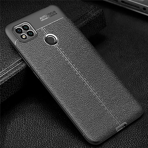 Funda Silicona Goma de Cuero Carcasa para Xiaomi POCO C31 Negro