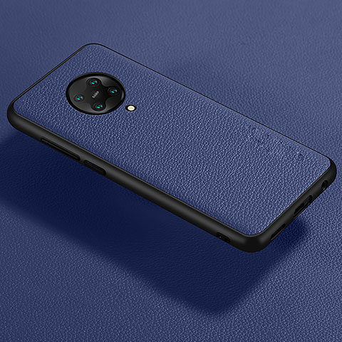 Funda Silicona Goma de Cuero Carcasa para Xiaomi Poco F2 Pro Azul