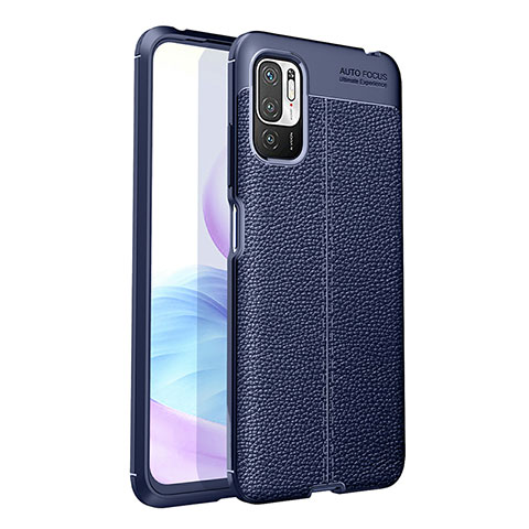 Funda Silicona Goma de Cuero Carcasa para Xiaomi POCO M3 Pro 5G Azul