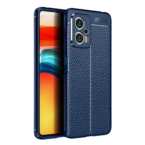 Funda Silicona Goma de Cuero Carcasa para Xiaomi Poco X4 GT 5G Azul