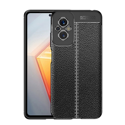 Funda Silicona Goma de Cuero Carcasa para Xiaomi Redmi 11 Prime 4G Negro