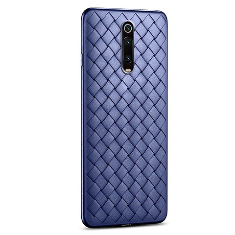 Funda Silicona Goma de Cuero Carcasa para Xiaomi Redmi K20 Pro Azul