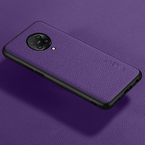 Funda Silicona Goma de Cuero Carcasa para Xiaomi Redmi K30 Pro 5G Morado