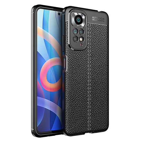 Funda Silicona Goma de Cuero Carcasa para Xiaomi Redmi Note 11 4G (2022) Negro