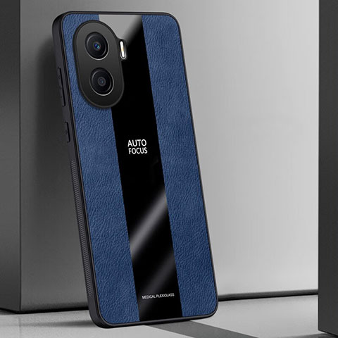 Funda Silicona Goma de Cuero Carcasa PB1 para Huawei Honor X40i 5G Azul