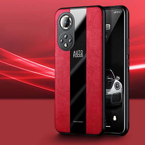 Funda Silicona Goma de Cuero Carcasa PB1 para Huawei Nova 9 Pro Rojo