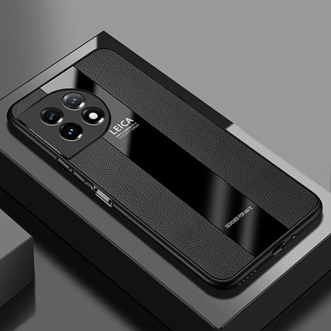 Funda Silicona Goma de Cuero Carcasa PB1 para OnePlus Ace 2 5G Negro