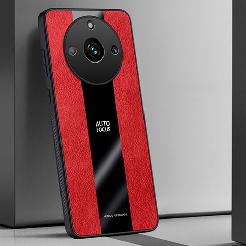 Funda Silicona Goma de Cuero Carcasa PB1 para Realme Narzo 60 5G Rojo