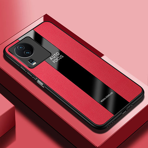 Funda Silicona Goma de Cuero Carcasa PB1 para Vivo iQOO Neo7 5G Rojo