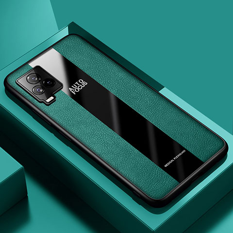 Funda Silicona Goma de Cuero Carcasa PB1 para Vivo V21 5G Verde