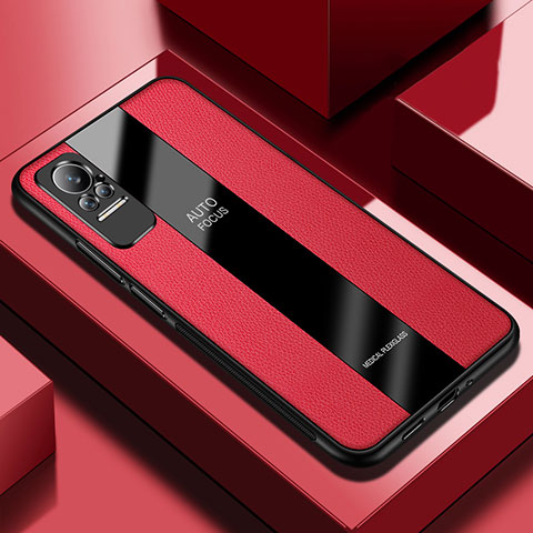 Funda Silicona Goma de Cuero Carcasa PB1 para Xiaomi Civi 1S 5G Rojo