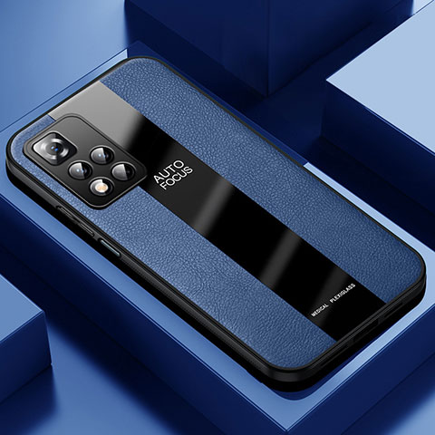 Funda Silicona Goma de Cuero Carcasa PB1 para Xiaomi Mi 11i 5G (2022) Azul