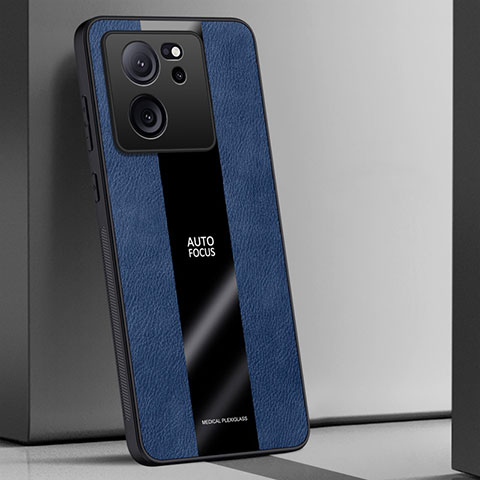 Funda Silicona Goma de Cuero Carcasa PB1 para Xiaomi Mi 13T 5G Azul