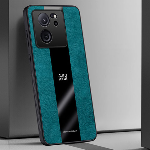 Funda Silicona Goma de Cuero Carcasa PB1 para Xiaomi Mi 13T 5G Verde