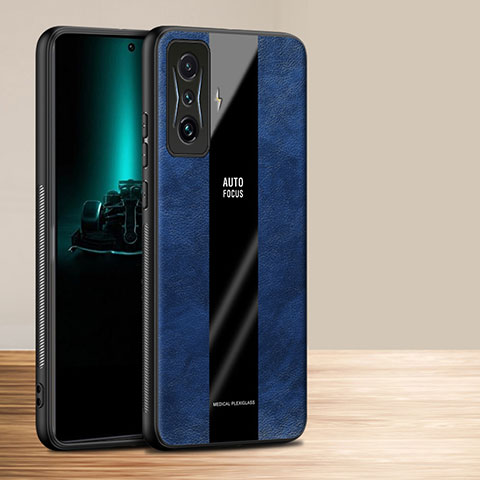 Funda Silicona Goma de Cuero Carcasa PB1 para Xiaomi Redmi K50 Gaming 5G Azul