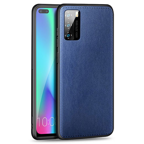 Funda Silicona Goma de Cuero Carcasa S01 para Huawei P40 Azul