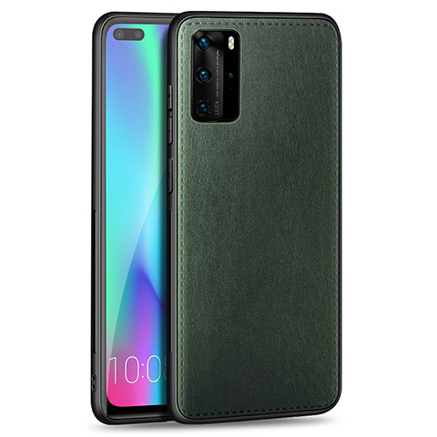 Funda Silicona Goma de Cuero Carcasa S01 para Huawei P40 Pro Verde