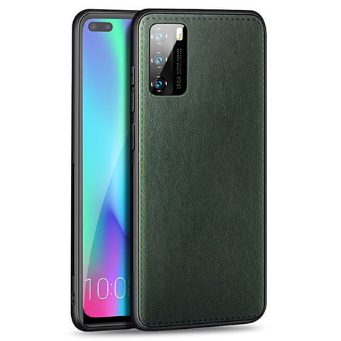 Funda Silicona Goma de Cuero Carcasa S01 para Huawei P40 Verde