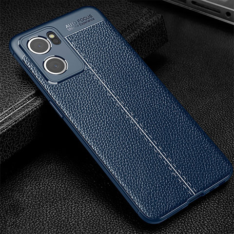 Funda Silicona Goma de Cuero Carcasa S01 para OnePlus Nord CE 2 5G Azul