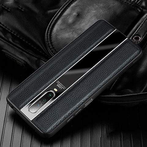 Funda Silicona Goma de Cuero Carcasa S01 para Xiaomi Redmi K30i 5G Negro