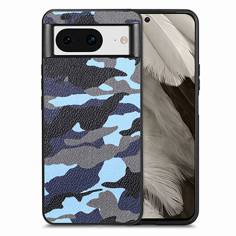 Funda Silicona Goma de Cuero Carcasa S01D para Google Pixel 8 5G Azul