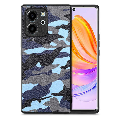 Funda Silicona Goma de Cuero Carcasa S01D para Huawei Honor 80 SE 5G Azul