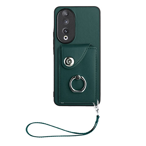 Funda Silicona Goma de Cuero Carcasa S01D para Huawei Honor 90 5G Verde