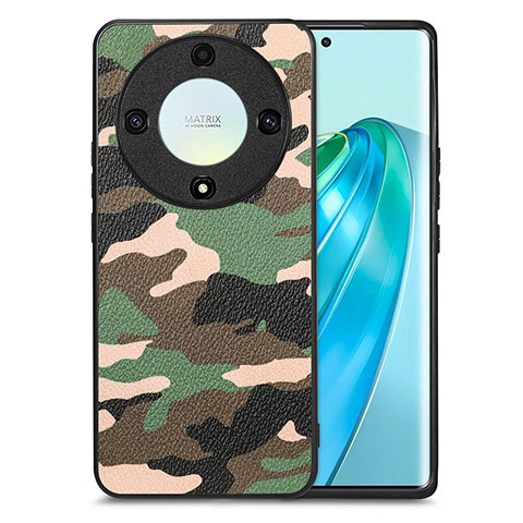 Funda Silicona Goma de Cuero Carcasa S01D para Huawei Honor X9a 5G Verde