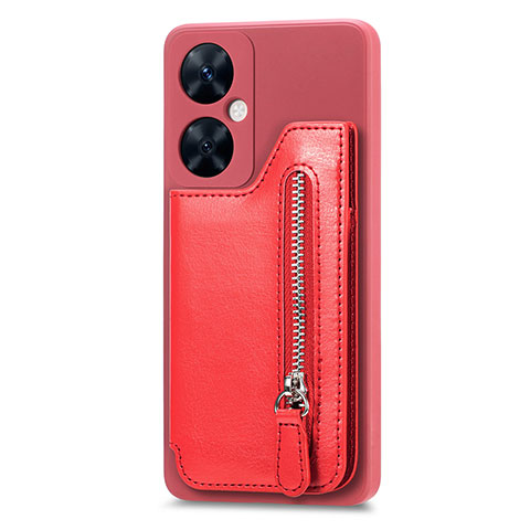 Funda Silicona Goma de Cuero Carcasa S01D para Huawei Nova 11i Rojo