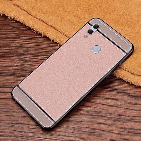 Funda Silicona Goma de Cuero Carcasa S02 para Huawei Honor 10 Lite Rosa