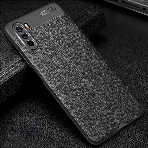 Funda Silicona Goma de Cuero Carcasa S02 para Huawei Mate 40 Lite 5G Negro