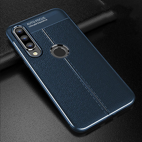 Funda Silicona Goma de Cuero Carcasa S02 para Huawei P30 Lite Azul