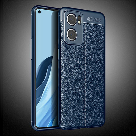 Funda Silicona Goma de Cuero Carcasa S02 para OnePlus Nord CE 2 5G Azul