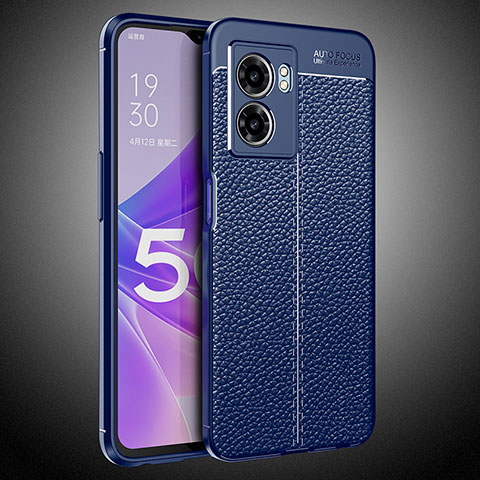 Funda Silicona Goma de Cuero Carcasa S02 para OnePlus Nord N300 5G Azul