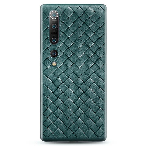 Funda Silicona Goma de Cuero Carcasa S02 para Xiaomi Mi 10 Pro Verde