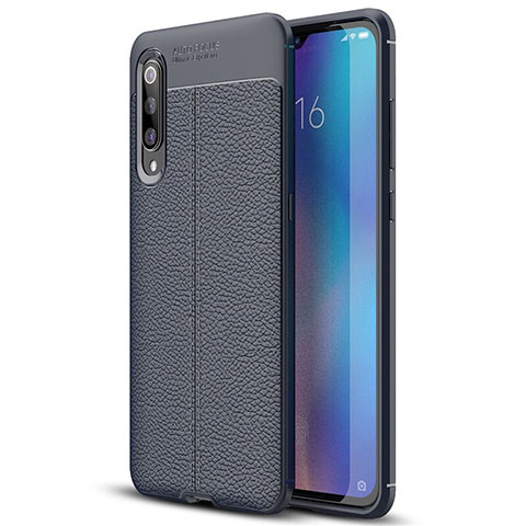 Funda Silicona Goma de Cuero Carcasa S02 para Xiaomi Mi 9 Azul