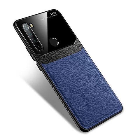 Funda Silicona Goma de Cuero Carcasa S02 para Xiaomi Redmi Note 8 Azul