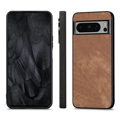 Funda Silicona Goma de Cuero Carcasa S02D para Google Pixel 8 Pro 5G Marron Claro