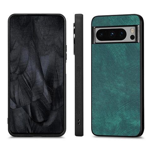 Funda Silicona Goma de Cuero Carcasa S02D para Google Pixel 8 Pro 5G Verde