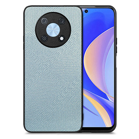 Funda Silicona Goma de Cuero Carcasa S02D para Huawei Nova Y90 Azul Cielo