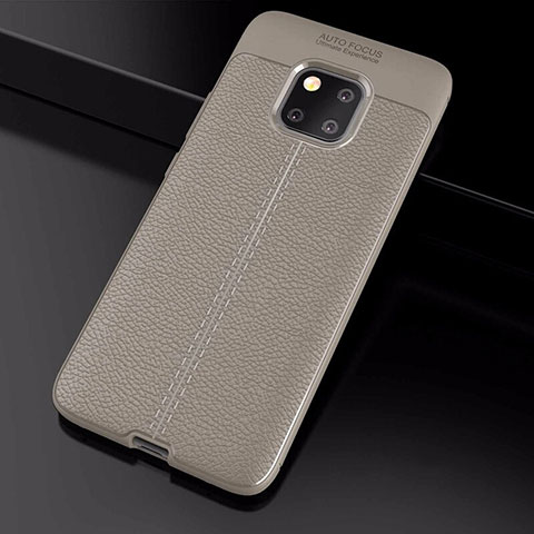 Funda Silicona Goma de Cuero Carcasa S03 para Huawei Mate 20 Pro Oro