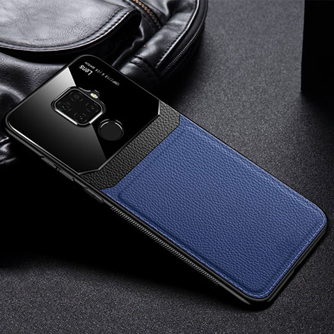 Funda Silicona Goma de Cuero Carcasa S03 para Huawei Nova 5z Azul