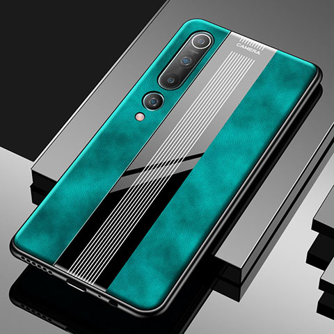 Funda Silicona Goma de Cuero Carcasa S03 para Xiaomi Mi 10 Verde