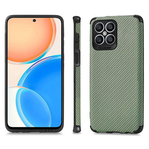 Funda Silicona Goma de Cuero Carcasa S03D para Huawei Honor X8 4G Verde