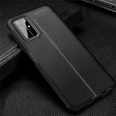 Funda Silicona Goma de Cuero Carcasa S04 para Huawei Honor 30S Negro